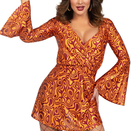 Robe Disco 70S Ladies Leg Avenue