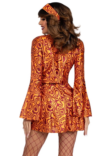 Robe Disco 70S Ladies Leg Avenue