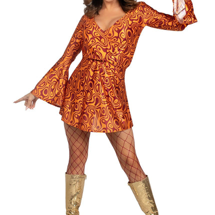 Robe Disco 70S Ladies Leg Avenue