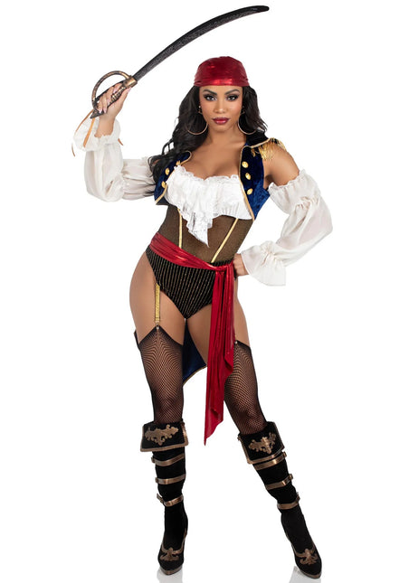 Combinaison Pirate Bodysuit Ladies Leg Avenue