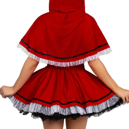 Costume de Chaperon rouge Rouge Blanc Ladies Leg Avenue