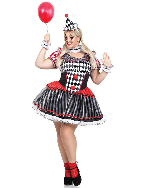 Robe de clown Dames Harlelquin Leg Avenue