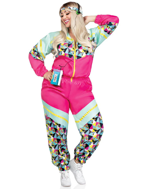 Neon 80S Tracksuit Error Women's Leg Avenue