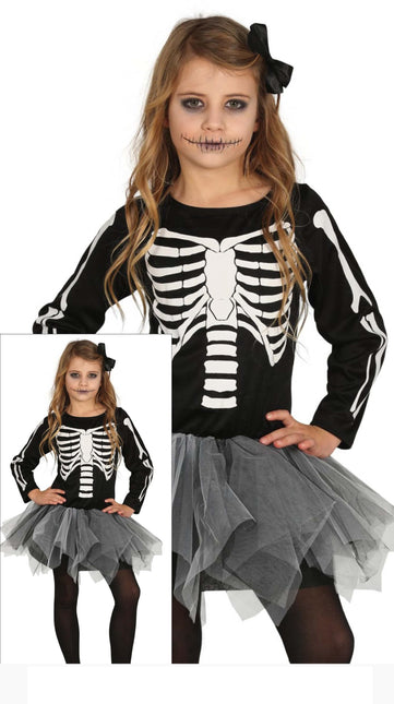 Costume d'Halloween Squelette Tutu fille