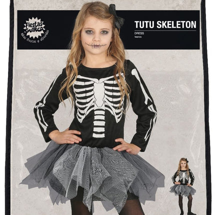 Costume d'Halloween Squelette Tutu fille