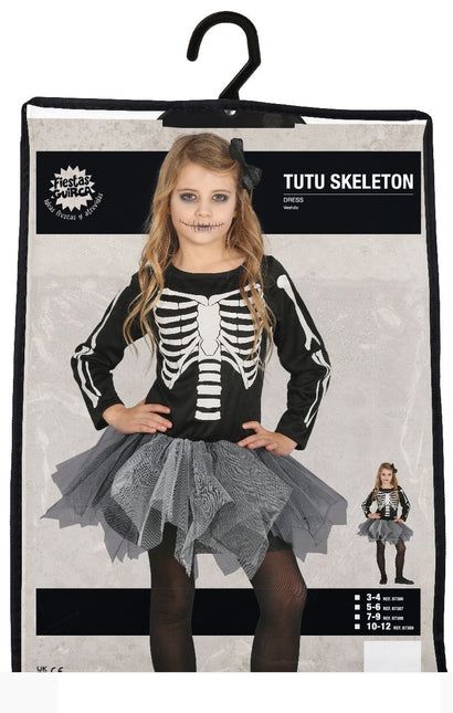 Costume d'Halloween Squelette Tutu fille