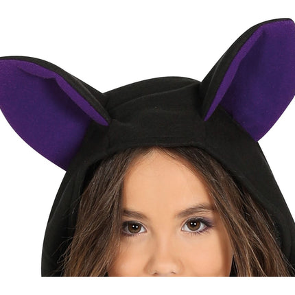 Costume d'Halloween chauve-souris fille violet