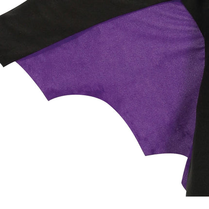 Costume d'Halloween chauve-souris fille violet