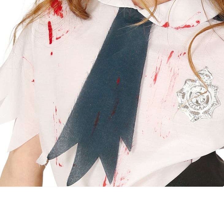 Costume de police zombie fille