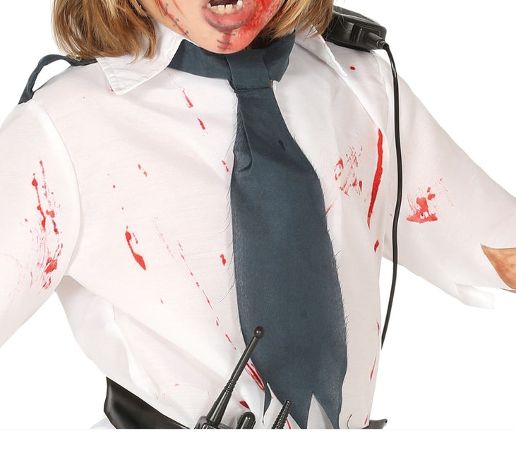 Costume de policier zombie garçon