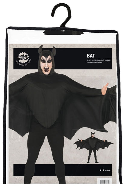 Costume d'Halloween chauve-souris avec ailes L