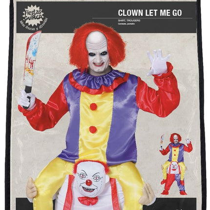 Killer Clown Carry me costume Men