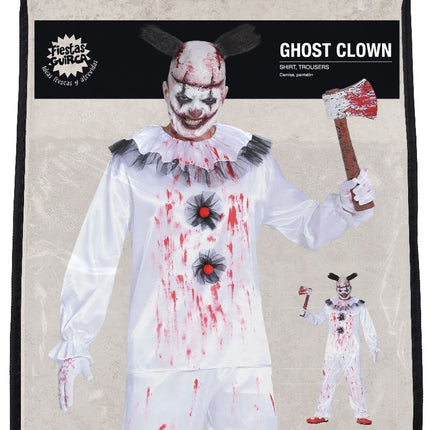 Clown tueur Costume d'Halloween Hommes Sang