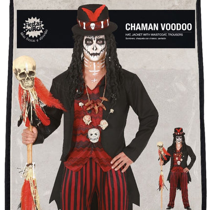 Costume d'Halloween vaudou pour homme