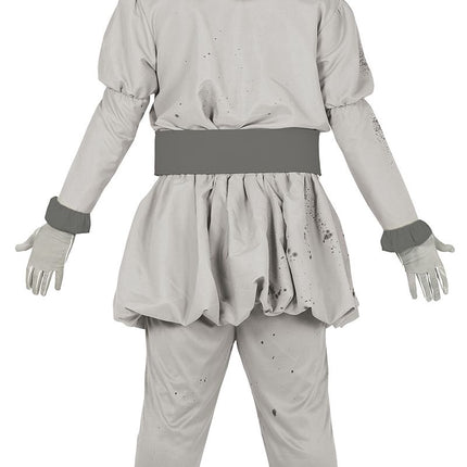 Costume d'Halloween Clown Homme Gris