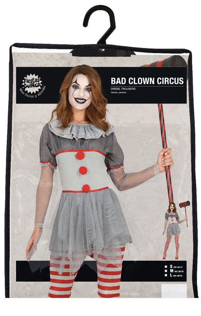 Costume d'Halloween pour clown tueur Dames