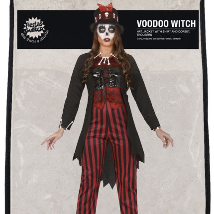 Costume d'Halloween vaudou pour femmes