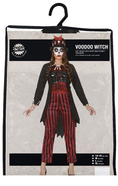 Costume d'Halloween vaudou pour femmes