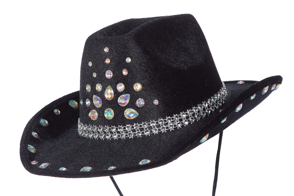 Chapeau de cow-boy avec strass