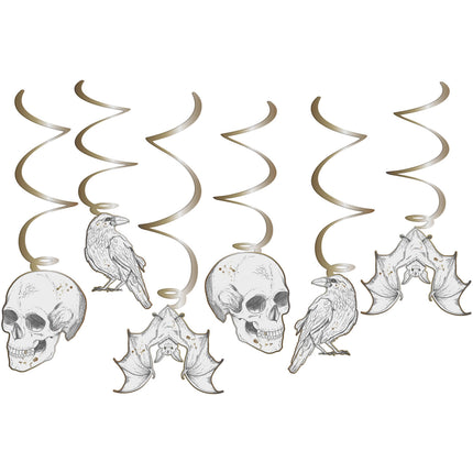 Décoration suspendue Halloween Creepy Curiosities 60cm 6pcs