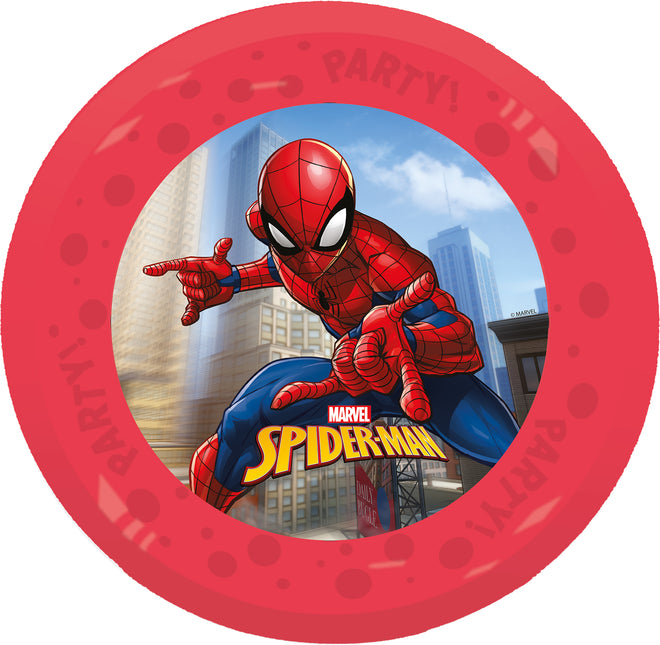 Assiettes Spiderman réutilisables 21cm 4pcs