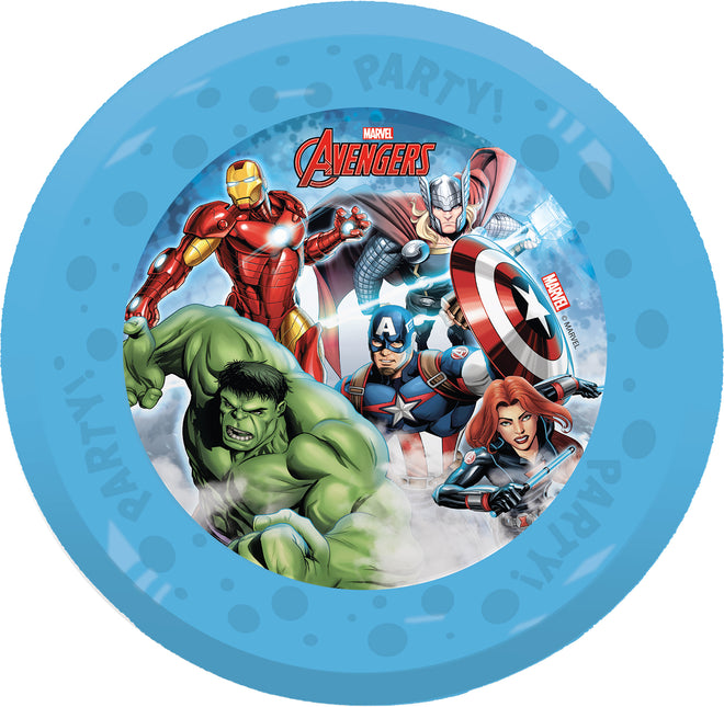 Assiettes Avengers réutilisables 21cm 4pcs