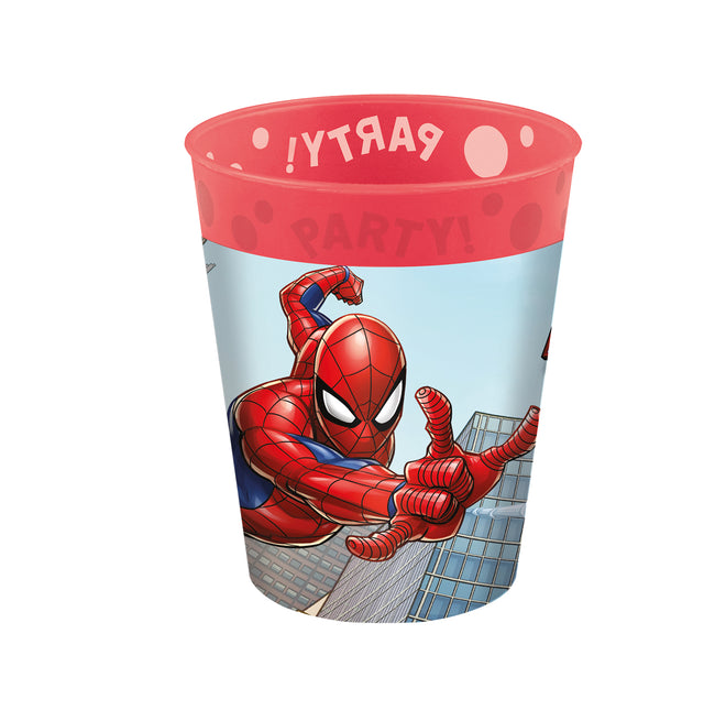 Gobelets Spiderman réutilisables 250ml 4pcs