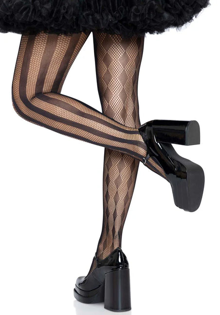 Collants Harlequin résille