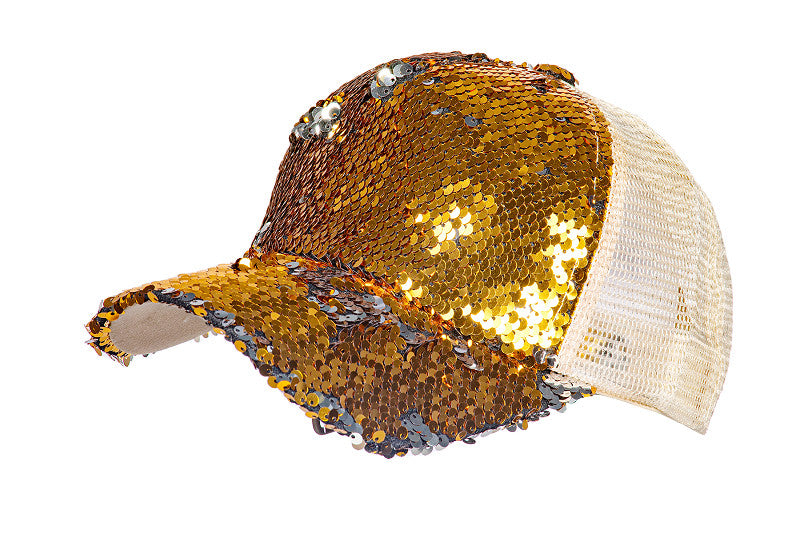 Casquette de baseball à paillettes