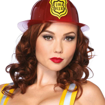 Casque de pompier rouge Fire Chief