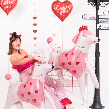 Ballon de baudruche Coeur ''Je t'aime'', 45 cm, mélange