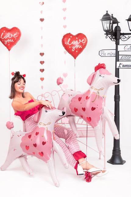 Ballon de baudruche Coeur ''Je t'aime'', 45 cm, mélange