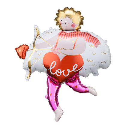 Ballon de baudruche Cupidon, 82x99 cm, mélange