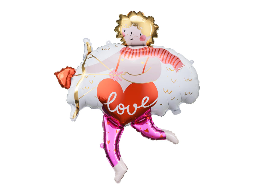 Ballon de baudruche Cupidon, 82x99 cm, mélange