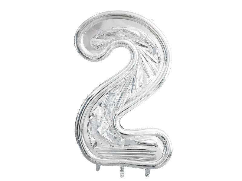 Cadre pour ballons de 2 ans Argent 1,26m