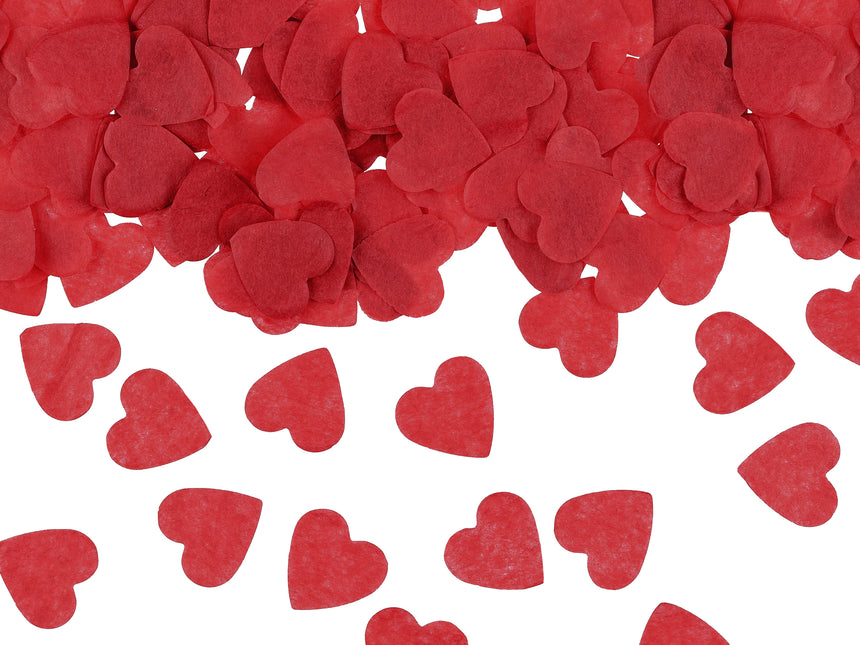 Confetti Hearts, 1.6x1.6 cm, rouge, 15g