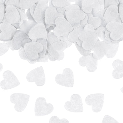 Confetti Hearts, 1.6x1.6 cm, blanc, 15g