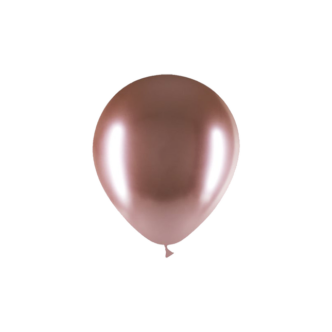 Ballons de baudruche or rose chromés 13cm 100pcs