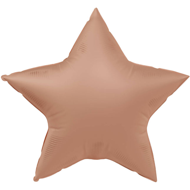 Ballon à hélium Star Vintage Rose Matt 45cm Vide