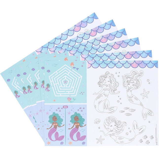 Activiteiten Placemat - Mermaid Magic - 6 stuks - Partywinkel - 8714572239363