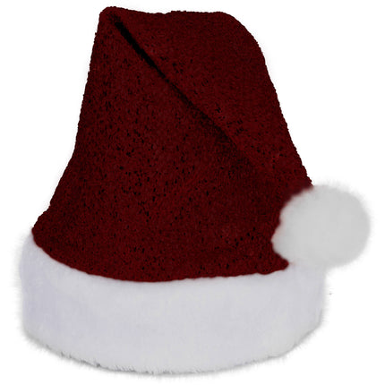 Bonnet de Père Noël Rouge Pailleté