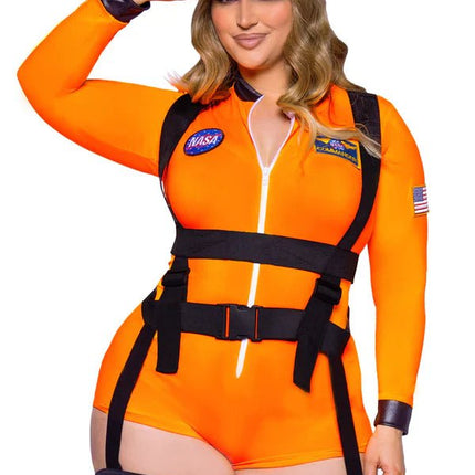 Astronauten Pak Nasa Dames Plus Size Leg Avenue - Partywinkel - 714718563770