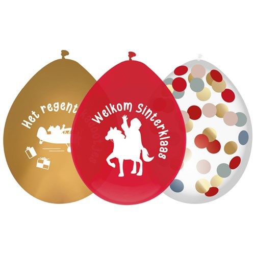 Ballons Sinterklaas Bienvenue Sinterklaas 30cm 6pcs