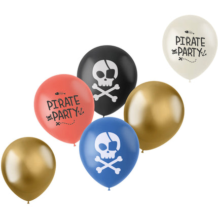 Ballons en latex - Fête des pirates - 33 cm - 6 pièces