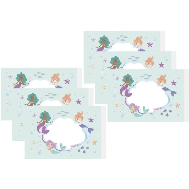 Bellenblaas Stickers - Mermaid Magic - 6 stuks - Partywinkel - 8714572239356