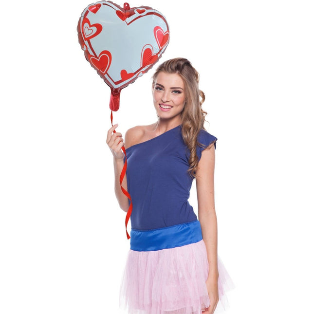 Beschrijfbare Hart Folieballon 45cm - Partywinkel - 8714572630160