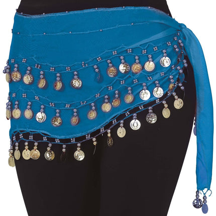 Blauwe Rok Buikdanseres 1,35m - Partywinkel - 8434077270127