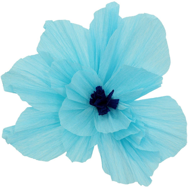 Bloemen Tafeldecoratie Blauw 30cm 3st - Partywinkel - 8714572243223