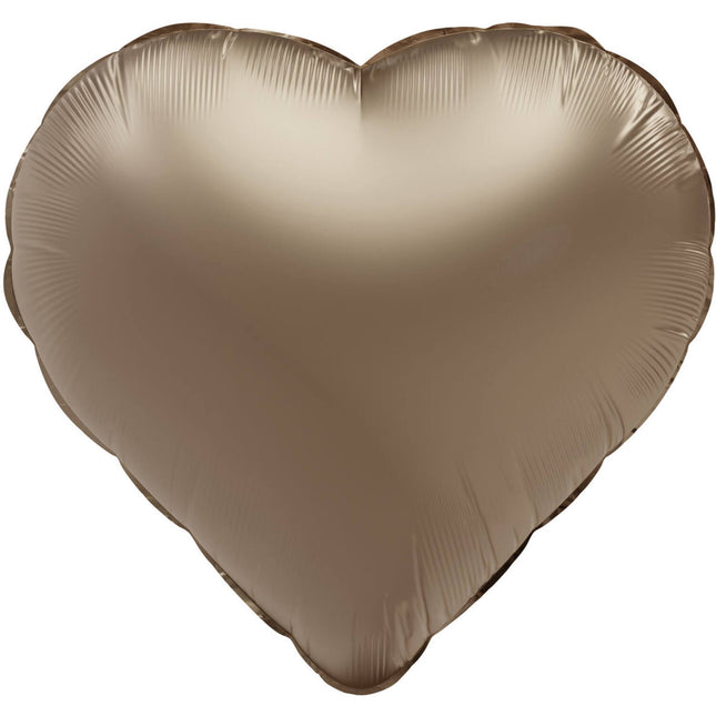 Ballon à hélium Heart Starlight Gold Satin Gloss 45cm vide