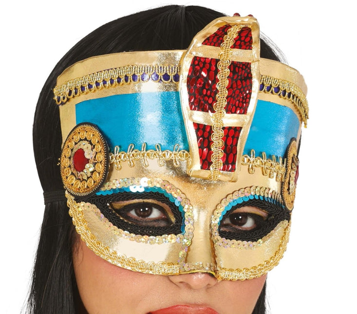 Cleopatra Oogmasker Goud - Partywinkel - 8434077120002